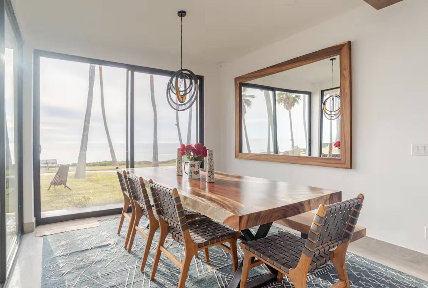 Dining room with ocean view